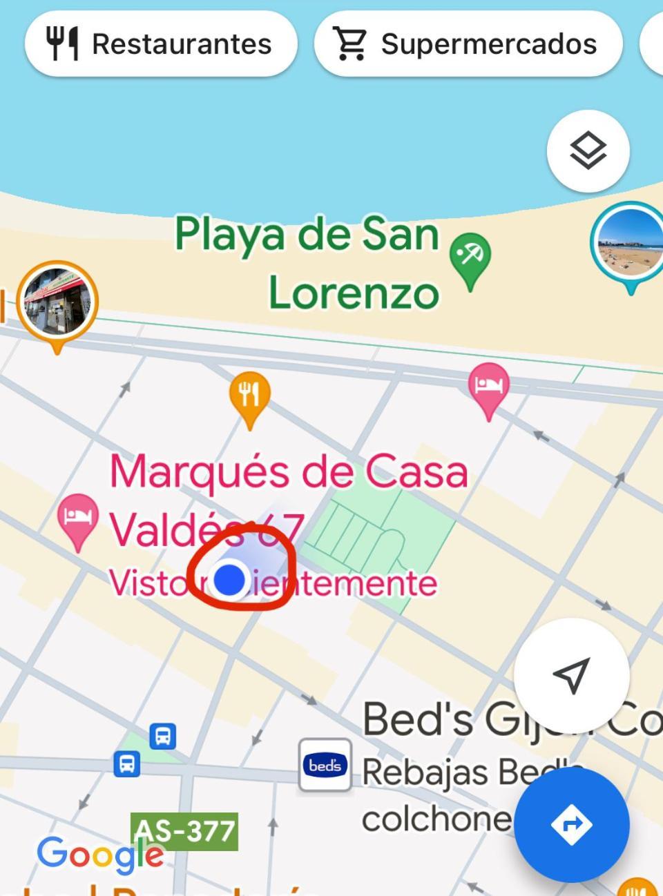 Apartamento Playa San Lorenzo Хихон Екстериор снимка